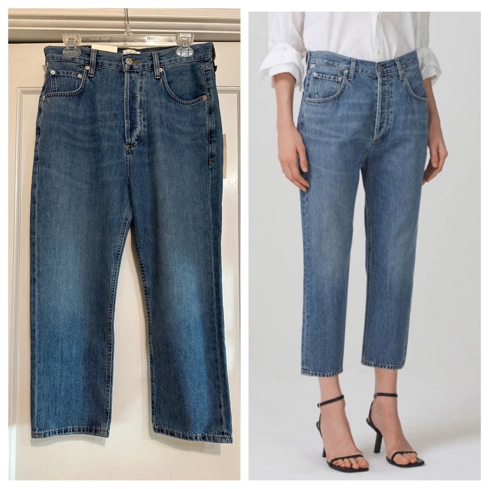 NWT!! Citizens Of Humanity Pony Boy Straight Leg Jeans, High-Rise, Size 25